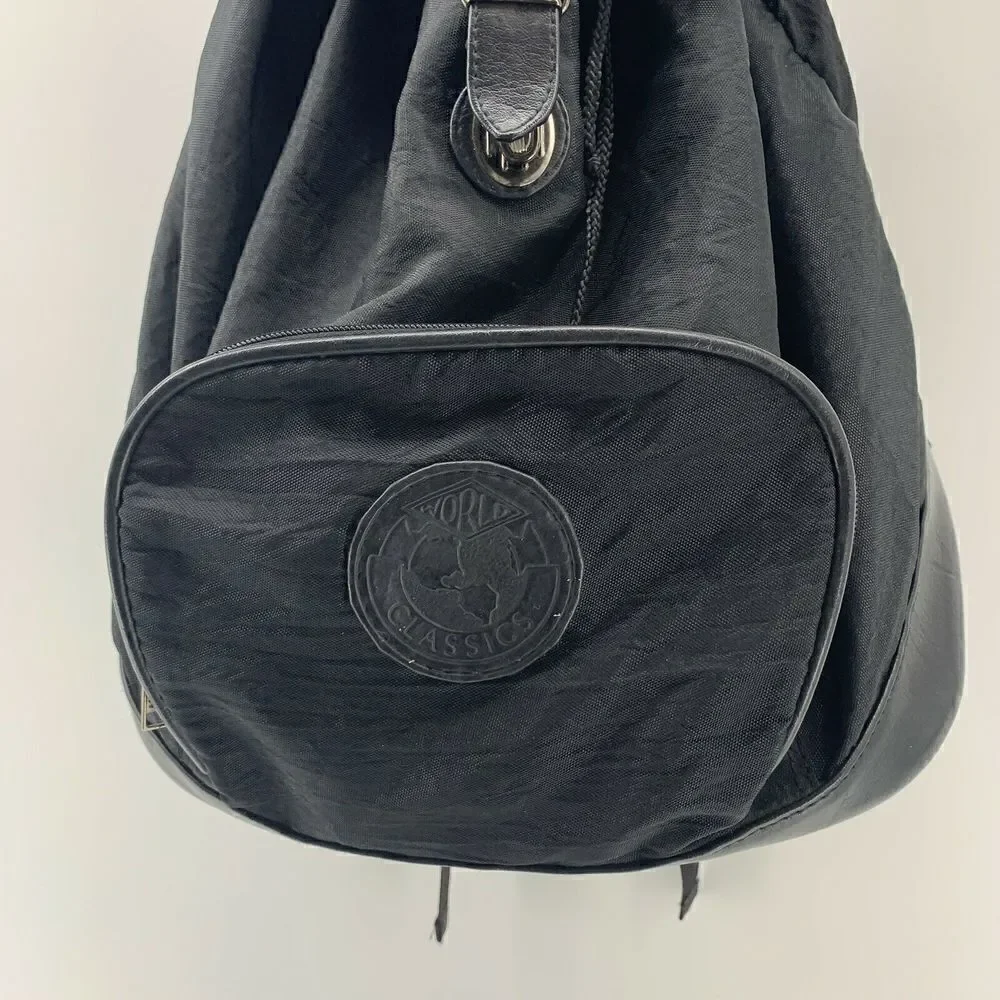 World Classics Black Vintage 90's Backpack
